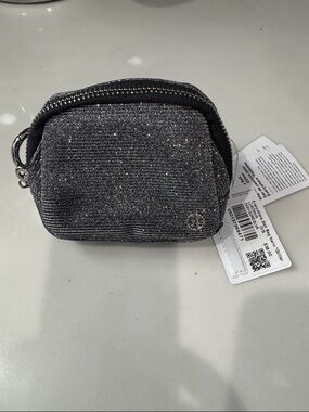 lululemon athletica Sparkle Mini Pouch in Charcoal Silver